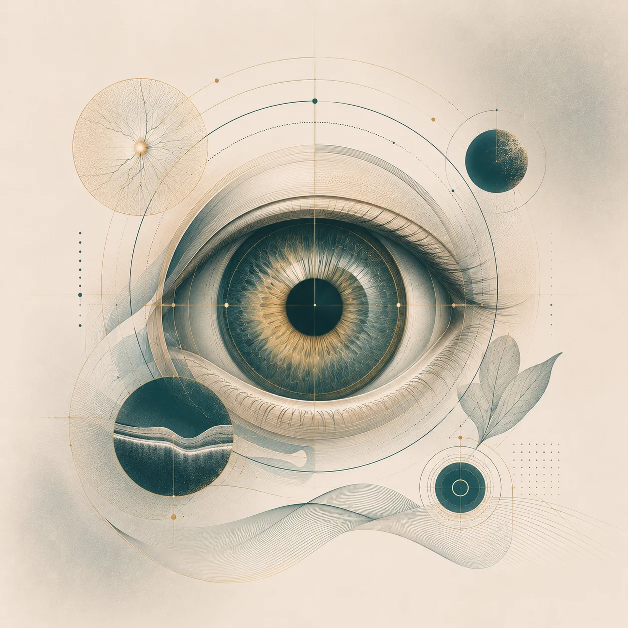 Ilustra&ccedil;&atilde;o sobre c&oacute;rnea e cirurgia refrativa